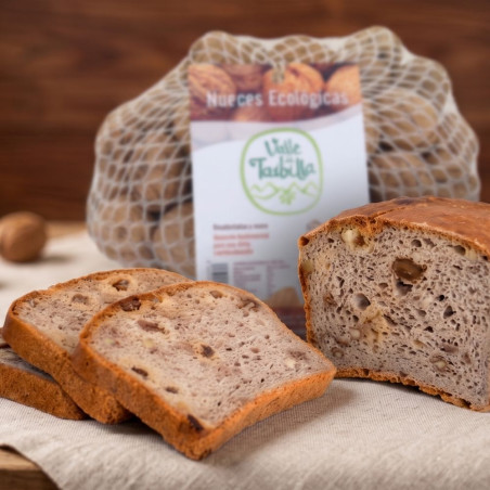 Pan Integral de Sarraceno con pasas y nueces Molde Cortado 'Larga duración' de 500 g
