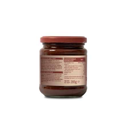 Natruly Crema de cacao y avellanas sin azúcar - 285 gr
