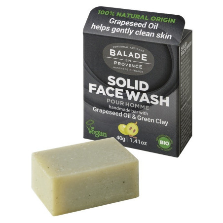 Limpiador facial sólido para hombre 40gr. Balade en Provence
