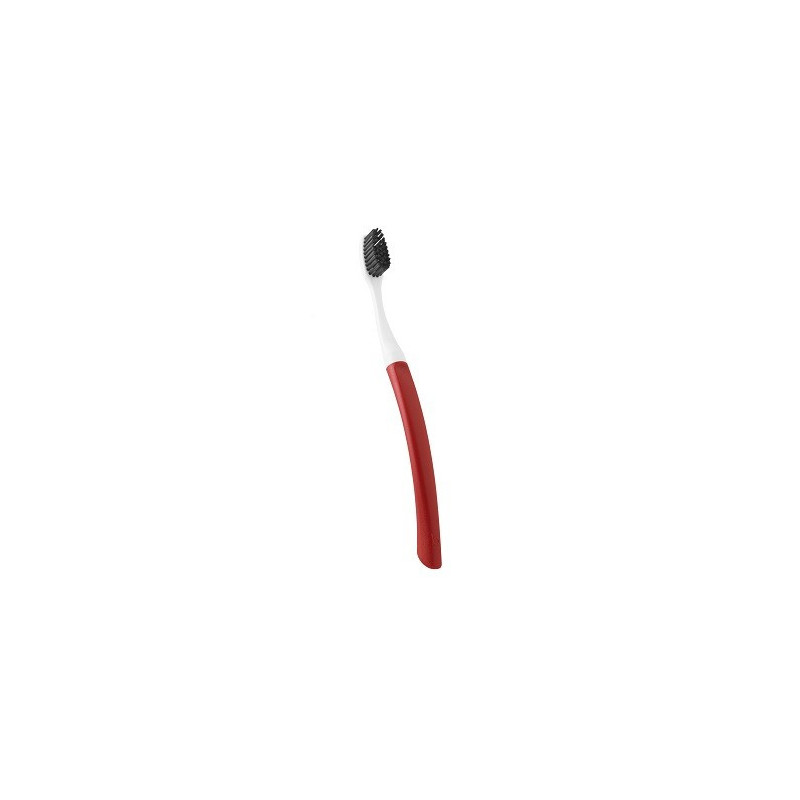 Cepillo de dientes con cabeza reemplazable Edith- Soft rojo Bioseptyl