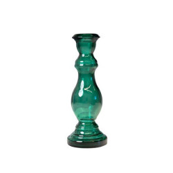 Candelabro de cristal verde Blue