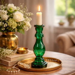 Candelabro de cristal verde Blue - Blue