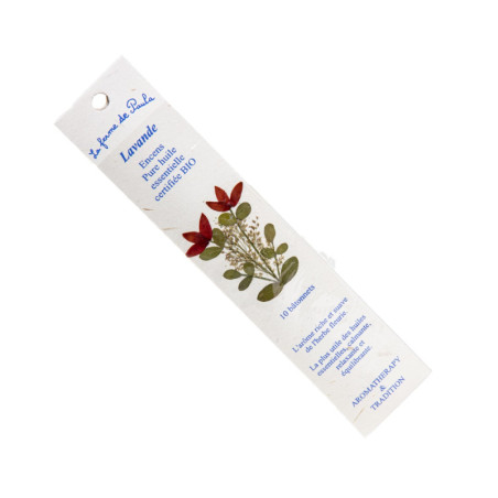 Incienso Natural de Lavanda Certificado BIO Blue