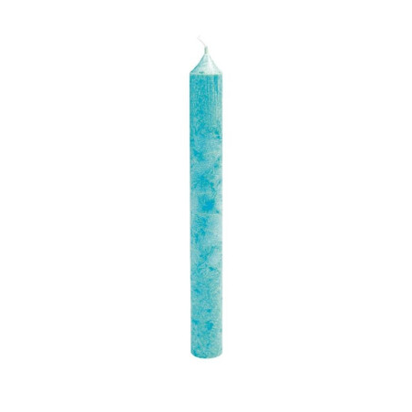 Vela larga de Estearina BIO Turquesa Blue
