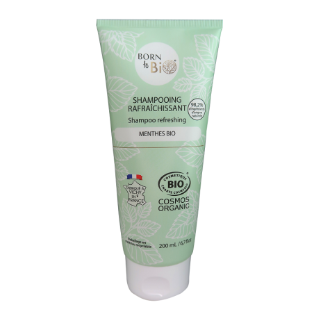 Champú Refrescante para Cabello Graso Cosmos Organic Born to Bio 200 ml