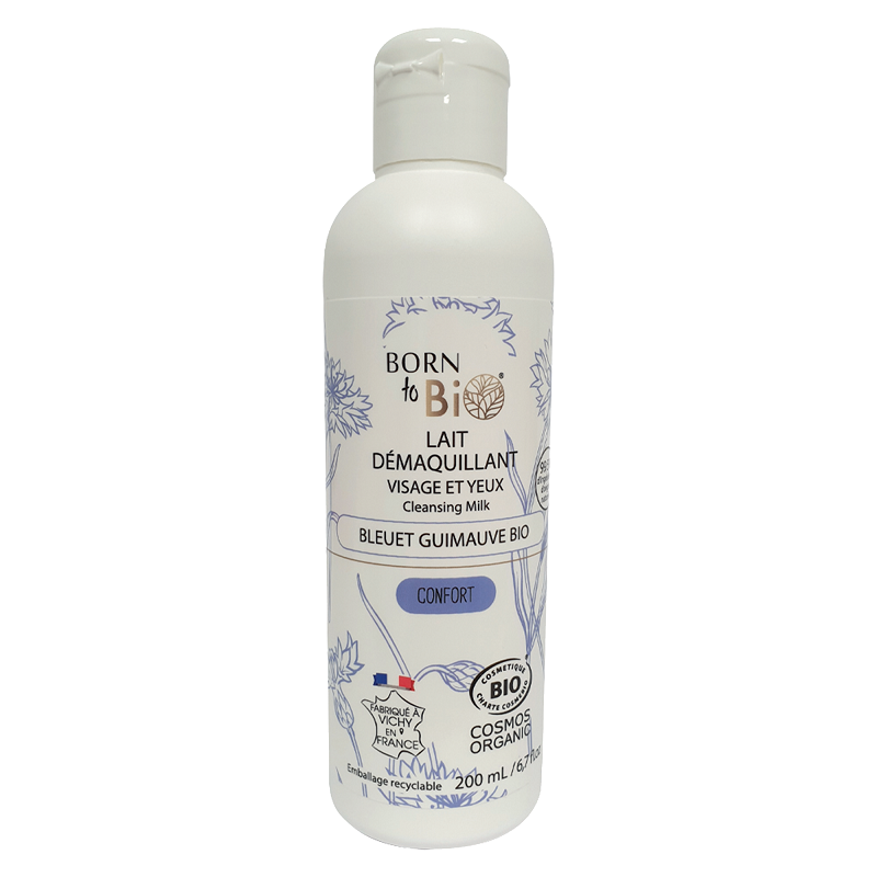 Leche Limpiadora de Agua Floral de Aciano Ecológica Born to Bio 200 ml