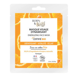 Mascarilla facial Dinamizante en algodón Certificada Bio 20ml Born to Bio