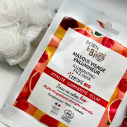 Mascarilla facial iluminadora de algodón Certificada Bio…