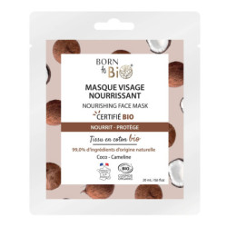 Mascarilla facial nutritiva de algodón Certificada Bio 20ml Born to Bio