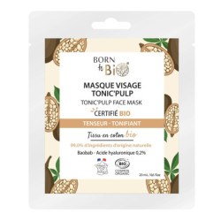 Mascarilla facial Tonic'Pulp de algodón Certificada Bio 20ml Born to Bio