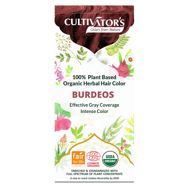 Tinte orgánico Burdeos Cultivator's 100 gr. Ecocert