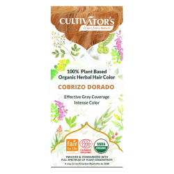 Tinte orgánico Cobrizo Dorado Cultivator 100 gr. Ecocert uso pref. 09/26