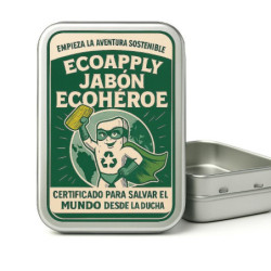 Jabonera de aluminio para sólidos con escurridor Ecoapply
