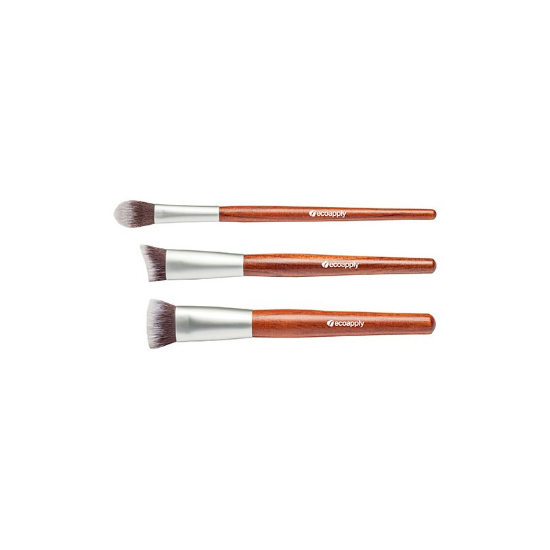 Set de brochas contouring 3 piezas Ecoapply