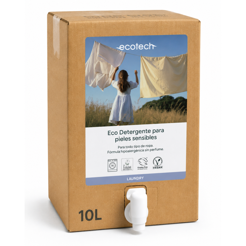 Detergente lavadora pieles sensible 10L ecológico ECOTECH LAUNDRY ECO