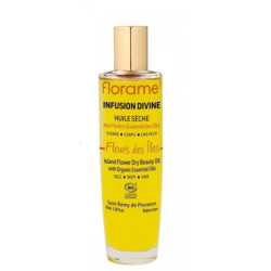 Aceite seco DIVINE INFUSION Fleurs des Îles Florame uso pref 08/26
