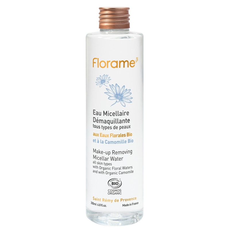Agua micelar desmaquillante rostro y ojos 200 ml Florame