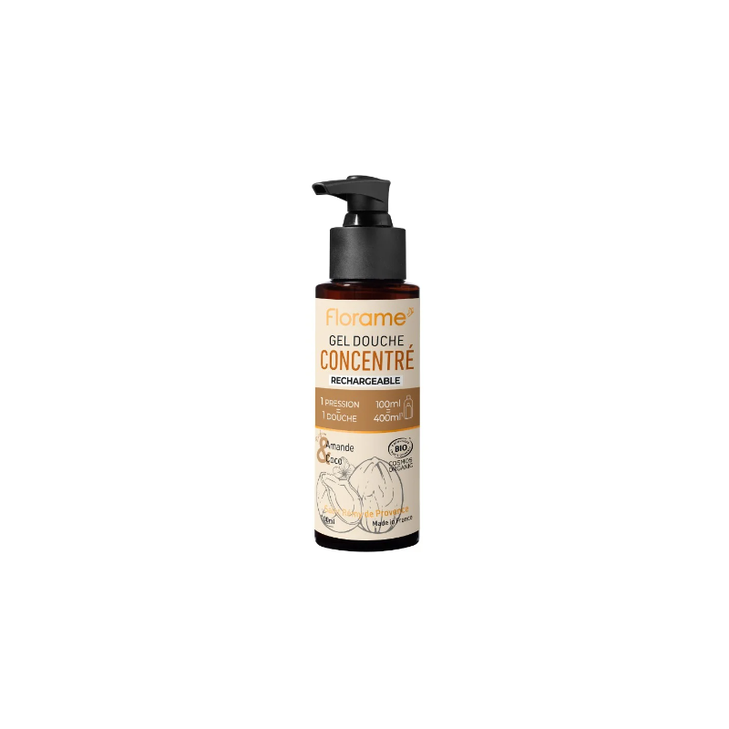 Gel de ducha concentrado - Almendras y Coco Florame