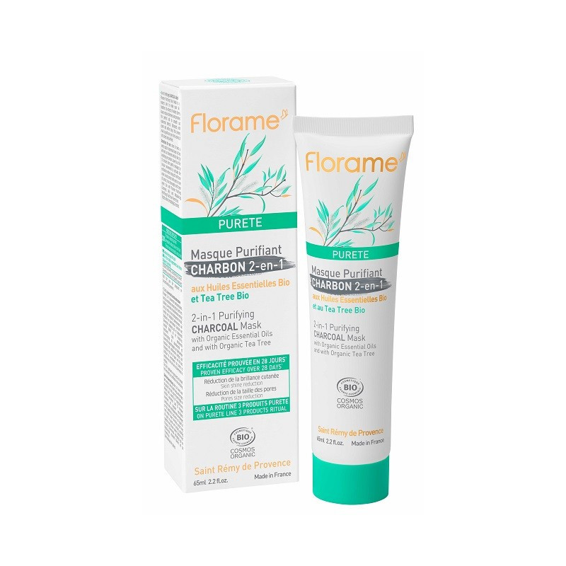 Máscara Purificante al Carbón 2 en 1 Pureté Florame