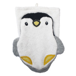 Manopla de algodón orgánico pingüino grande Fürnis